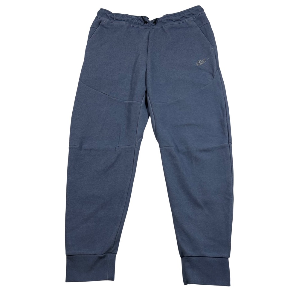 Nike Tech Fleece Joggers Mens Large Blue Iridescent Logo